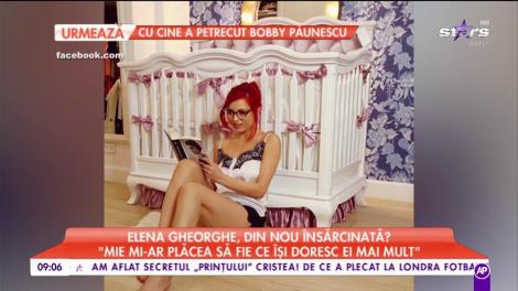 Elena Gheorghe, din nou însărcinată?