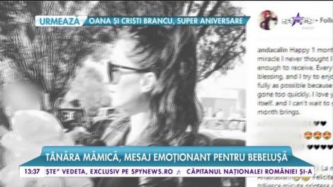 Iubita lui Liviu Vârciu, Anda Călin, mesaj emoţionant pentru fiica lor.  „O lună fericită! Tu eşti miracolul..."