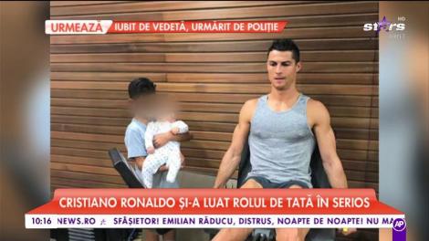 Cristiano Ronaldo îşi ia rolul de tată în serios