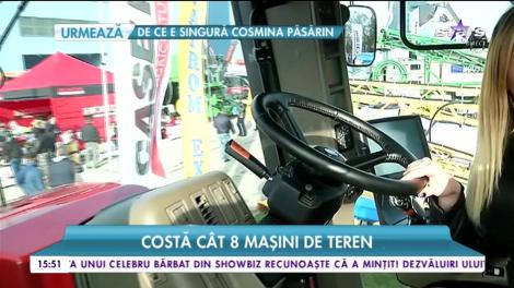Tractor cât un penthouse de lux în București. Doar senilele sunt cât un om