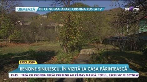 Benone Sinulescu, în vizită la casa părintească