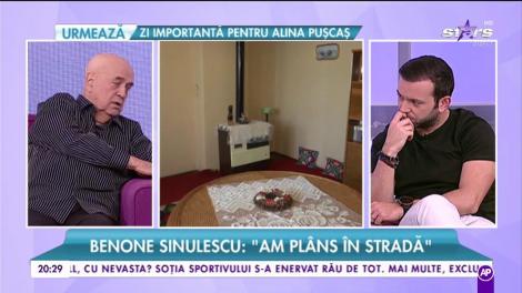 Benone Sinulescu, moment plin de emoție. ”S-a pus în genunchi și a spus: Acum pot să mor”