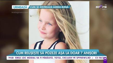 Toti se indragostesc pe loc de ea. Cum reușeșt0e să pozeze așa la doar 7 anișori