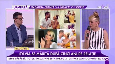 Sylvia îmbracă rochia de mireasă în direct. ”Am plâns în momentul în care m-a cerut de soție”