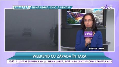 Weekend cu zăpadă, precipitații și lapoviță în țară