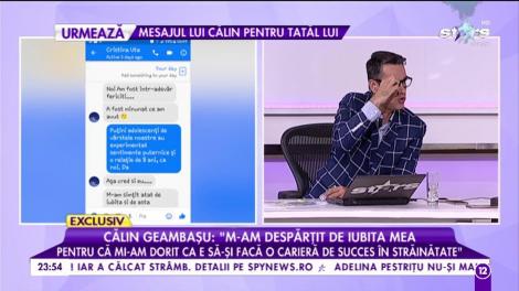 Călin Geambașu, în lacrimi: „A fost o noapte tristă, de despărțire...”