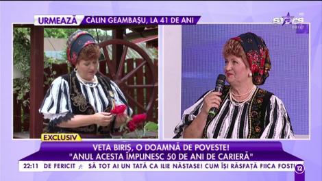Veta Biriș este o doamnă de poveste: „Anul acesta împlinesc 50 de ani de carieră”