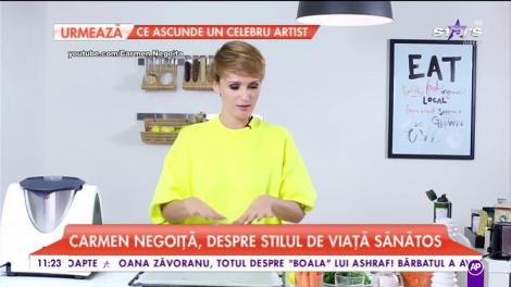 Carmen Negoiță, despre stilul de viață sănătos. Vedeta pregătește ”pateu de morcovi”