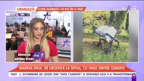 Marina Dina, de urgență la spital, cu unul dintre gemeni: ”Se rezolvă cu antibiotice”