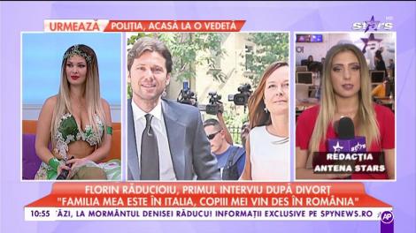 Florin Răducioiu, primul interviu după divorț: ”Familia mea este în Italia, copiii mei vin des în România”