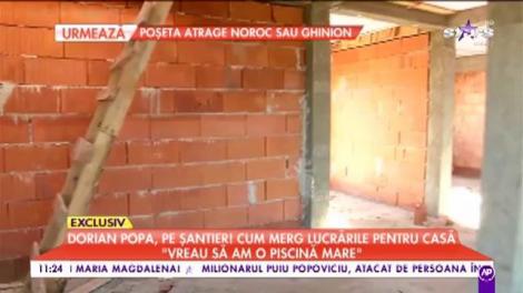 Dorian Popa, pe șantier! Cum merg lucrările pentru casă: ” Pe iubita mea o las să se implice la design-ul casei”