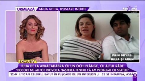 Iulia de la Abracadabra cu un ochi plânge, cu altul râde:  „Mă chinui în fiecare zi cu sarcina”
