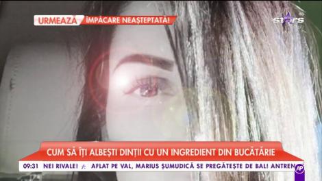Nicoleta Luciu, trucuri de fumusețe.Cum să-ți albești dinții cu un ingredient din bucatărie