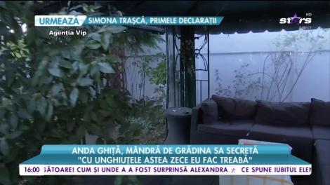 Anda Ghiță, mândră de grădina sa secretă: Vedeta susține că aceasta este a doua ei sufragerie
