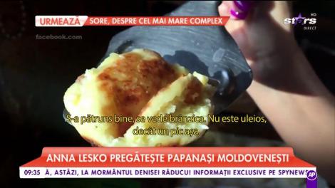 Anna Lesko pregătește "Papanași Moldovenești"! Artista poate concura oricând într-un show culinar