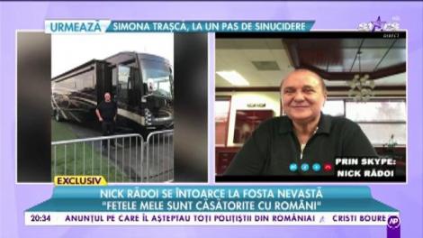 Nick Rădoi se întoarce la fosta nevastă: ”Există o prietenie foarte intimă între noi”