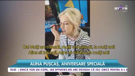 Alina Pușcaș. aniversare specială! Vedeta a avut o zi plină de surprize
