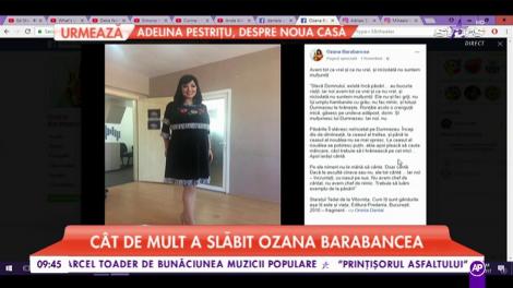 Ozana Barabancea, schimbare radicală. Cât de mult a slăbit vedeta