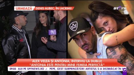 Alex Velea și Antonia, interviu la dublu: ”Trăim în concubinaj, ne considerăm soț și soție”