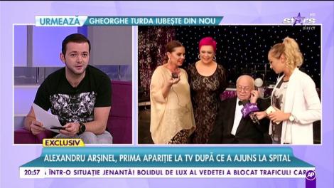 Alexandru Arșinel, prima apariție la TV după ce a ajuns la spital: ”Unii au vorbit ca niște jeguri!”