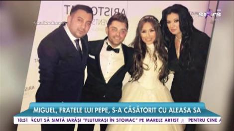 Miguel, fratele lui Pepe, s-a căsătorit cu aleasa sa. Adrian Minune a întreținut atmosfera