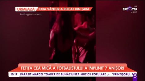 Fetitța cea mică a lui Cristi Chivu a împlinit 7 anișori. Petrecerea a avut loc într-un restaurant din Italia