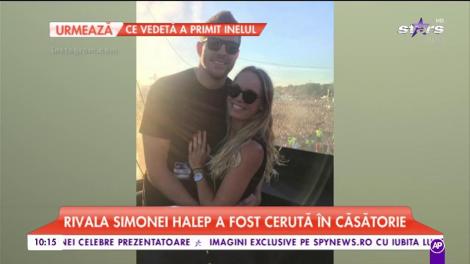 Rivala Simonei Halep a fost cerută în căsătorie de iubitul baschetbalist