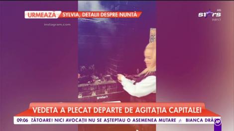 Anda Adam a plecat departe de agitația Capitalei! Vedeta s-a îndreptat către munte