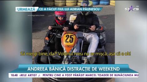 Andreea Bănică ,distractie de weekend! Și-a dus copii la un circuit de karting