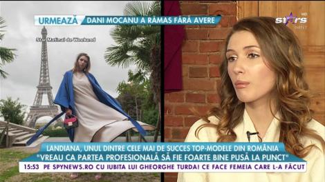 Landiana, unul dintre cele mai de ssucces top-modele din România: ”Stresul mă menține în formă, am avut și noroc cu moștenirea genetică”