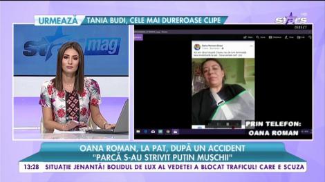 Oana Roman, imobilizată la pat în urma unui accident: "M-am împiedicat în casă"