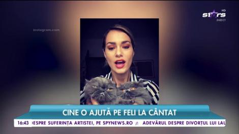 Feli și-a făcut ”ajutoarele” vedete pe interet. Cine o ajută pe Feli la cântat