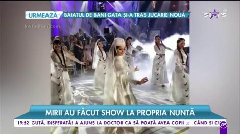 Evenimentul la care viseaza orice femeie. Mirii au facut show la propria nunta