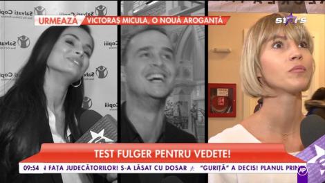 Test fulger pentru vedete!