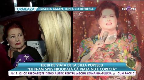 Lecții de viață de la Stela Popescu: Îmi reproșez că întotdeauna trebuia să fiu cu cinci kilograme mai slabă”