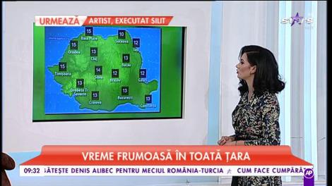 Vreme frumoasă în toată țara. Maximele ajung până la 15°C