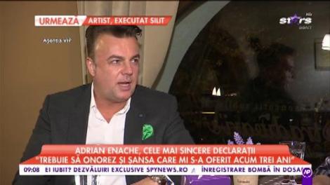 Adrian Enache, cele mai sincere declarații: „Trebuie să onorez și șansa care mi s-a oferit acum trei ani”