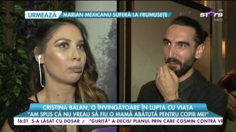 Cristina Bălan, o învingătoare în lupta cu viața: ”Și soțul meu m-a ajutat foarte mult”