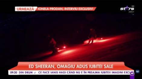 Ed Sheeran, omagiu adus iubitei sale