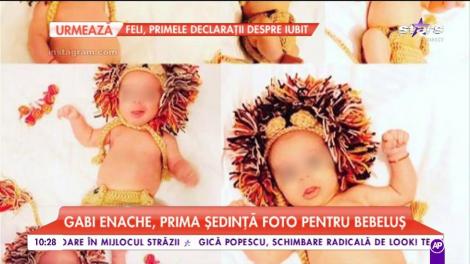 Gabi Enache, prima ședință foto pentru bebeluș