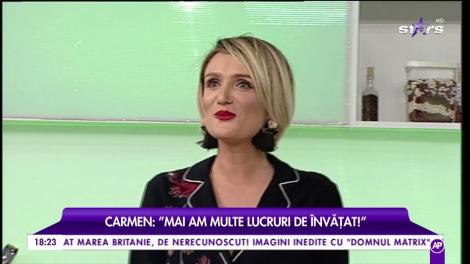 Carmen: „Oamenii care au regrete nu sunt fericiți”