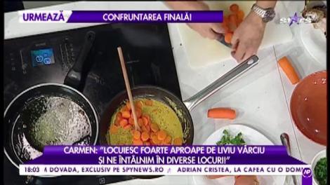 Carmen: „Locuiesc foarte aproape de Liviu Vârciu și ne întâlnim în diverse locuri”