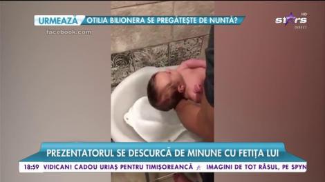 Liviu Vârciu e tătic model. Prezentatorul se descurcă de minune cu fetița lui