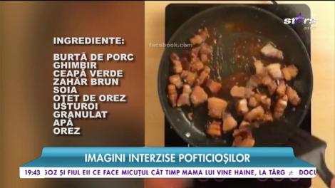 Porc glazurat cu garnitură de orez