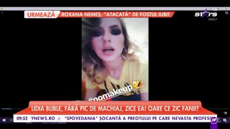 Lidia Buble, fără pic de machiaj. Clip-ul care i-a amuzant pe fani: "Nu m-am machiat deloc astăzi, dar la lumina asta par foarte boită!"