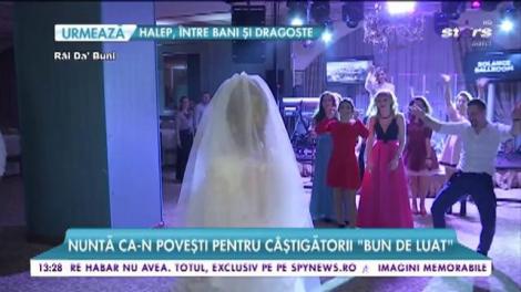 Nuntă ca-n povești pentur câștigătorii ”Bun de luat”. Oana și Laurențiu, cele mai emoționante momente