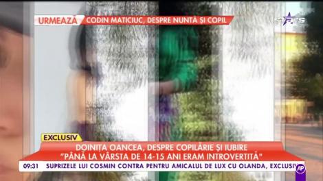 Doinița Oancea, despre copilărie și iubire: ”Eu am fost un copil cuminte”