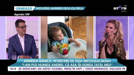 Andreea Bănică, petrecere de ziua micuțului Noah: ”I-am pus numele de Andrei, că așa își dorea tatăl meu”
