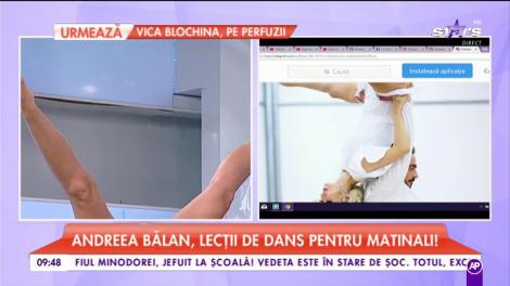 Andreea Bălan, lecții de dans pentru matinali! Ei au acceptat provocarea!