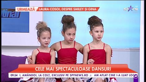 Copiii de la școala de dans Lollypops fac spectacol în platoul Star Matinal